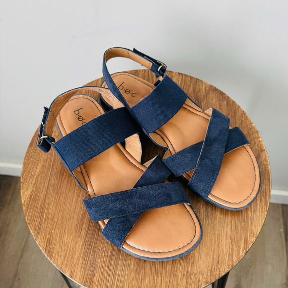 BOC Black Fabric Strappy Slingback Sandals Women’s Size 8 - Picture 8 of 10